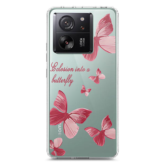 Xiaomi 13T Cover - O'Nation Butterfly Dreams Series 2 - Clear Phone Case - Soft Silicon Borders