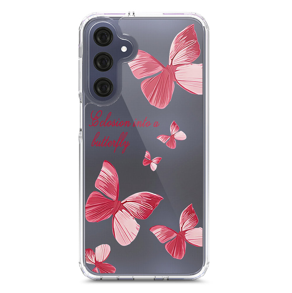 Samsung Galaxy A16 5G Cover - O'Nation Butterfly Dreams Series 2 - Clear Phone Case - Soft Silicon Borders