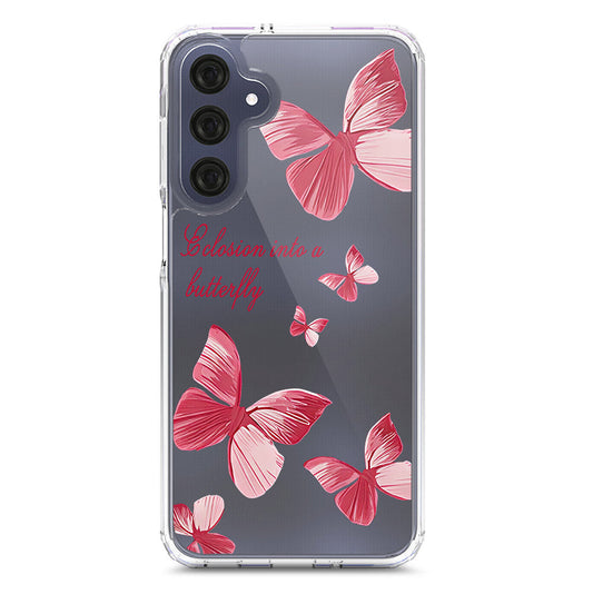 Samsung Galaxy A16 5G Cover - O'Nation Butterfly Dreams Series 2 - Clear Phone Case - Soft Silicon Borders