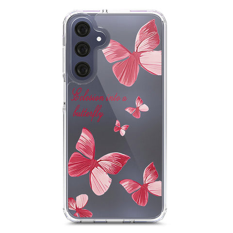 Samsung Galaxy A16 Cover - O'Nation Butterfly Dreams Series 2 - Clear Phone Case - Soft Silicon Borders