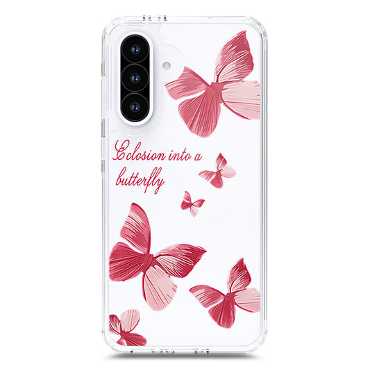 Samsung Galaxy A56 Cover - O'Nation Butterfly Dreams Series 2 - Clear Phone Case - Soft Silicon Borders