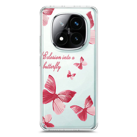 Xiaomi Redmi Note 14 Pro 4G Cover - O'Nation Butterfly Dreams Series 2 - Clear Phone Case - Soft Silicon Borders