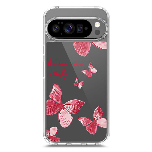 Google Pixel 10 Pro XL Cover - O'Nation Butterfly Dreams Series 2 - Clear Phone Case - Soft Silicon Borders