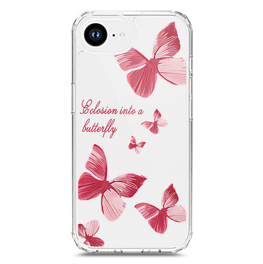 iPhone 16e Cover - O'Nation Butterfly Dreams Series 2 - Clear Phone Case - Soft Silicon Borders