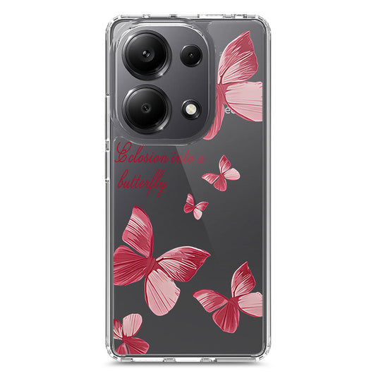 Xiaomi Poco M6 Pro 4G Cover - O'Nation Butterfly Dreams Series 2 - Clear Phone Case - Soft Silicon Borders