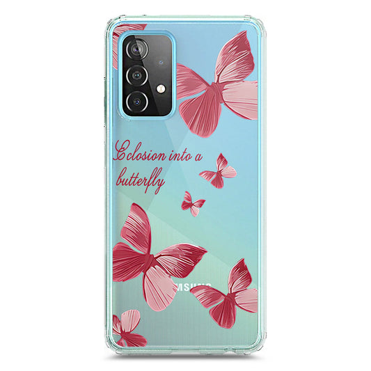 Samsung Galaxy A52s 5G Cover - O'Nation Butterfly Dreams Series 2 - Clear Phone Case - Soft Silicon Borders