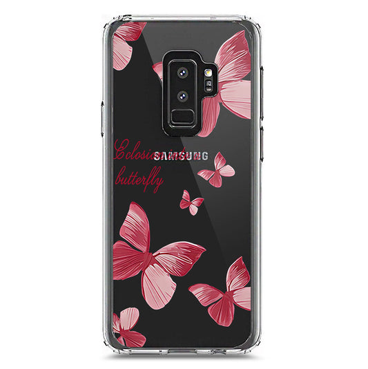 Samsung Galaxy S9 Plus Cover - O'Nation Butterfly Dreams Series 2 - Clear Phone Case - Soft Silicon Borders