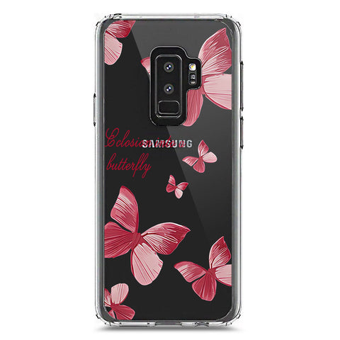Samsung Galaxy S9 Plus Cover - O'Nation Butterfly Dreams Series 2 - Clear Phone Case - Soft Silicon Borders