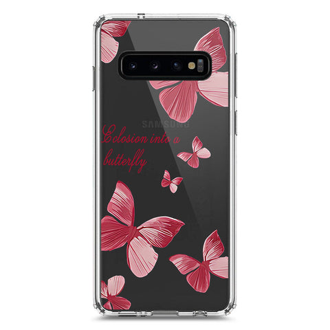 Samsung Galaxy S10 Cover - O'Nation Butterfly Dreams Series 2 - Clear Phone Case - Soft Silicon Borders