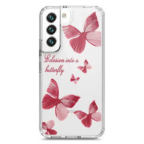 Samsung Galaxy S22 5G Cover - O'Nation Butterfly Dreams Series 2 - Clear Phone Case - Soft Silicon Borders