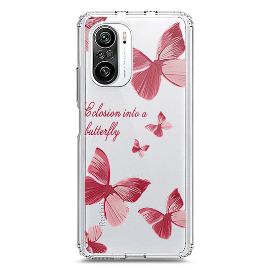 Xiaomi Poco F3 Cover - O'Nation Butterfly Dreams Series 2 - Clear Phone Case - Soft Silicon Borders