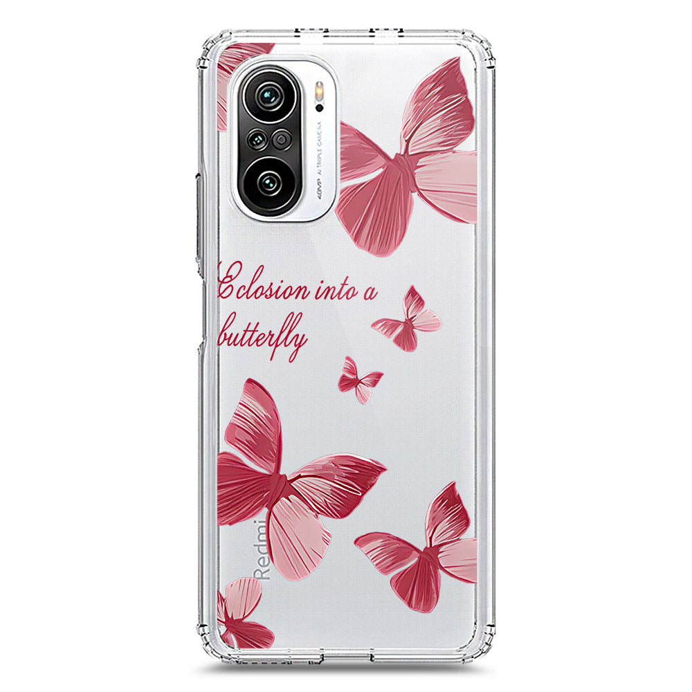 Xiaomi Redmi K40 Pro Cover - O'Nation Butterfly Dreams Series 2 - Clear Phone Case - Soft Silicon Borders