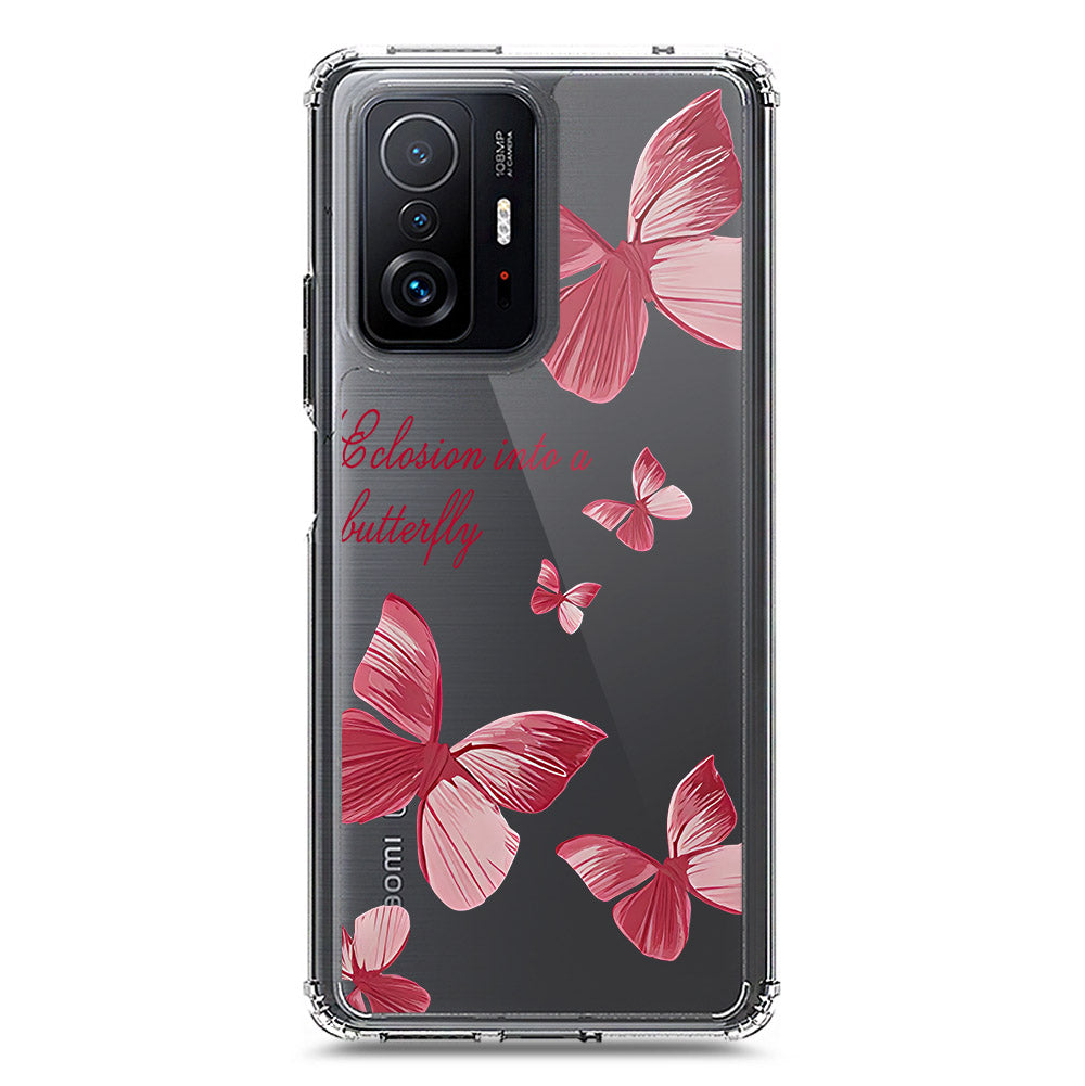 Xiaomi Mi 11T Cover - O'Nation Butterfly Dreams Series 2 - Clear Phone Case - Soft Silicon Borders