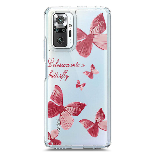 Xiaomi Redmi Note 10 Pro Max Cover - O'Nation Butterfly Dreams Series 2 - Clear Phone Case - Soft Silicon Borders