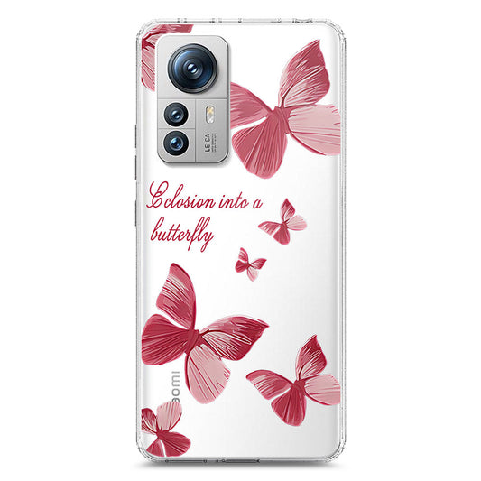 Xiaomi 12 Pro Cover - O'Nation Butterfly Dreams Series 2 - Clear Phone Case - Soft Silicon Borders
