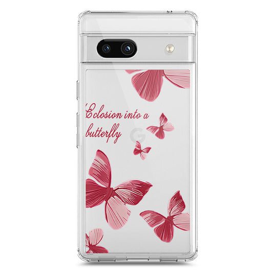 Google Pixel 7a Cover - O'Nation Butterfly Dreams Series 2 - Clear Phone Case - Soft Silicon Borders