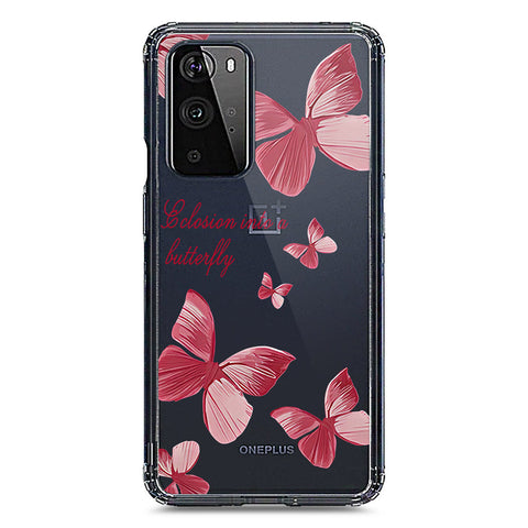 OnePlus 9 Pro Cover - O'Nation Butterfly Dreams Series 2 - Clear Phone Case - Soft Silicon Borders
