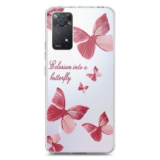 Xiaomi Redmi Note 11 Pro 5G Cover - O'Nation Butterfly Dreams Series 2 - Clear Phone Case - Soft Silicon Borders