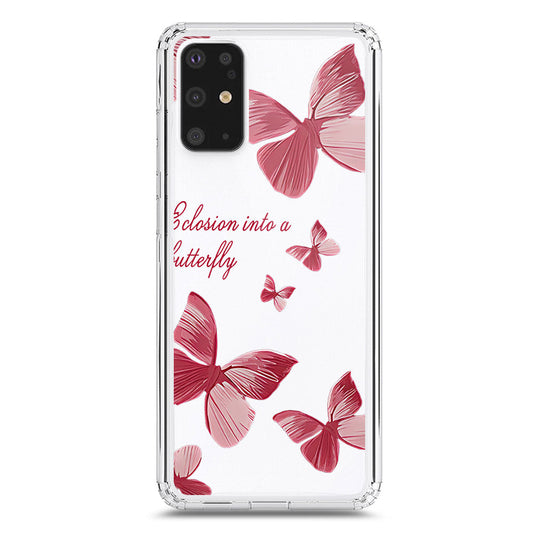 Samsung Galaxy S20 Plus Cover - O'Nation Butterfly Dreams Series 2 - Clear Phone Case - Soft Silicon Borders