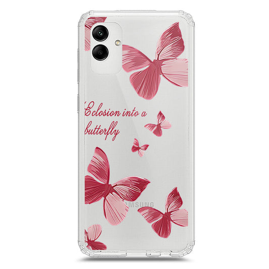 Samsung Galaxy A03s Cover - O'Nation Butterfly Dreams Series 2 - Clear Phone Case - Soft Silicon Borders