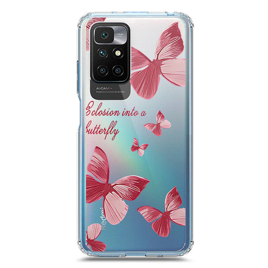 Xiaomi Redmi 10 Prime Cover - O'Nation Butterfly Dreams Series 2 - Clear Phone Case - Soft Silicon Borders