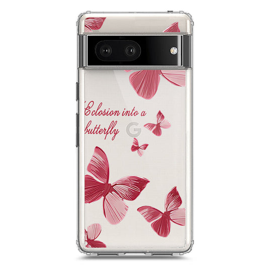 Google Pixel 7 Cover - O'Nation Butterfly Dreams Series 2 - Clear Phone Case - Soft Silicon Borders