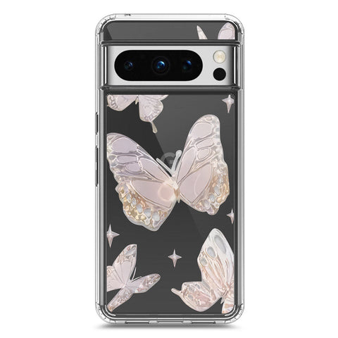 Google Pixel 8 Pro Cover - O'Nation Butterfly Dreams Series 2 - Clear Phone Case - Soft Silicon Borders