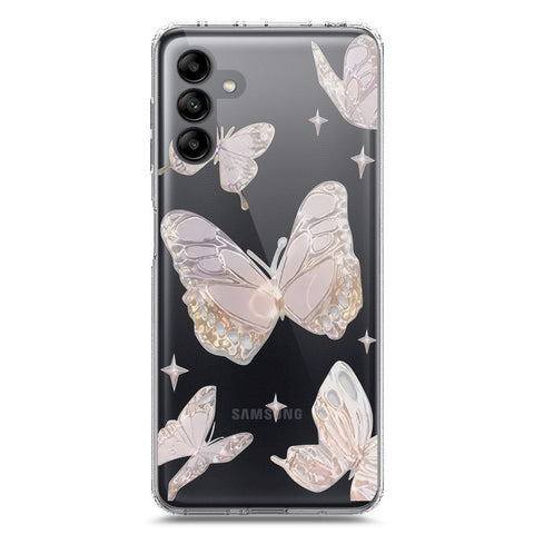 Samsung Galaxy A04s Cover - O'Nation Butterfly Dreams Series 2 - Clear Phone Case - Soft Silicon Borders