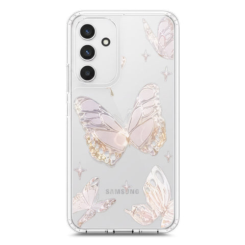 Samsung Galaxy A54 Cover - O'Nation Butterfly Dreams Series 2 - Clear Phone Case - Soft Silicon Borders