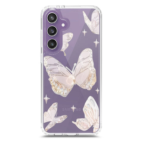Samsung Galaxy S24 Plus Cover - O'Nation Butterfly Dreams Series 2 - Clear Phone Case - Soft Silicon Borders