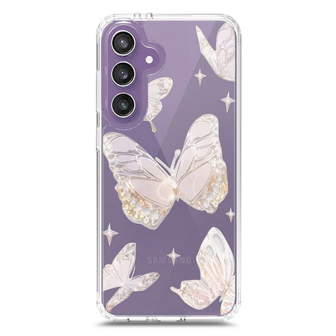 Samsung Galaxy S25 Cover - O'Nation Butterfly Dreams Series 2 - Clear Phone Case - Soft Silicon Borders