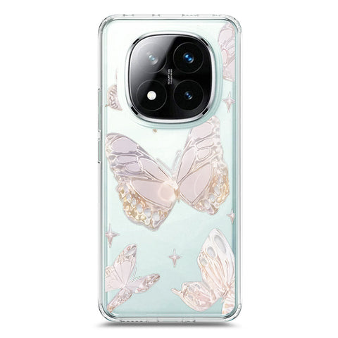 Xiaomi Redmi Note 14 Pro 4G Cover - O'Nation Butterfly Dreams Series 2 - Clear Phone Case - Soft Silicon Borders