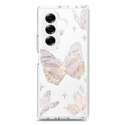 Samsung Galaxy Z Fold 7 Cover - O'Nation Butterfly Dreams Series 2 - Clear Phone Case - Soft Silicon Borders