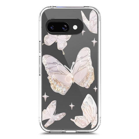 Google Pixel 9a Cover - O'Nation Butterfly Dreams Series 2 - Clear Phone Case - Soft Silicon Borders