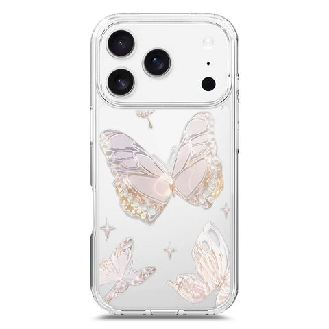 iPhone 17 Pro Cover - O'Nation Butterfly Dreams Series 2 - Clear Phone Case - Soft Silicon Borders