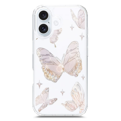 iPhone 17 Cover - O'Nation Butterfly Dreams Series 2 - Clear Phone Case - Soft Silicon Borders