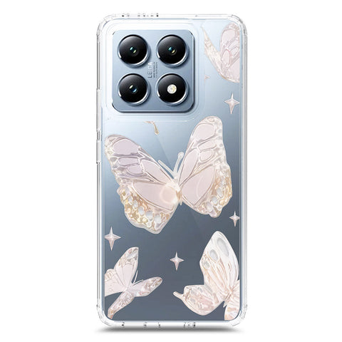 Xiaomi 14T Cover - O'Nation Butterfly Dreams Series 2 - Clear Phone Case - Soft Silicon Borders