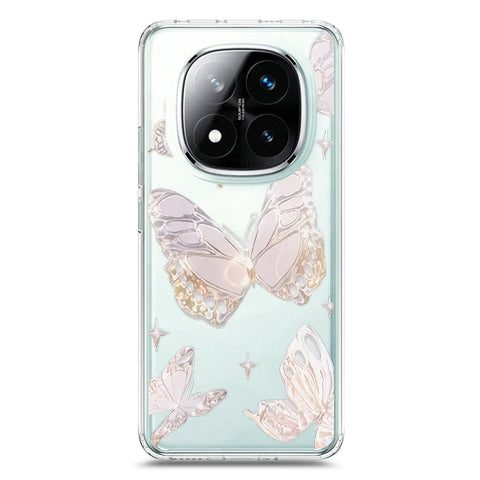 Xiaomi Redmi Note 14 Pro Plus 5G Cover - O'Nation Butterfly Dreams Series 2 - Clear Phone Case - Soft Silicon Borders