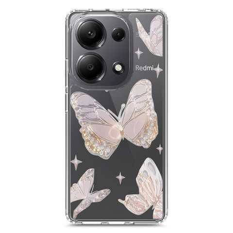 Xiaomi Redmi Note 13 Pro 4G Cover - O'Nation Butterfly Dreams Series 2 - Clear Phone Case - Soft Silicon Borders