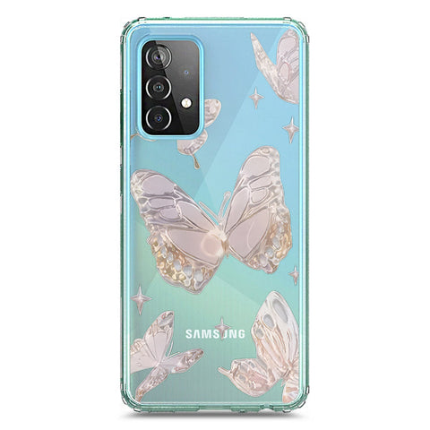Samsung Galaxy A72 Cover - O'Nation Butterfly Dreams Series 2 - Clear Phone Case - Soft Silicon Borders