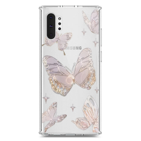 Samsung Galaxy Note 10 Plus Cover - O'Nation Butterfly Dreams Series 2 - Clear Phone Case - Soft Silicon Borders