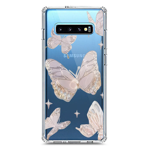 Samsung Galaxy S10 Plus Cover - O'Nation Butterfly Dreams Series 2 - Clear Phone Case - Soft Silicon Borders