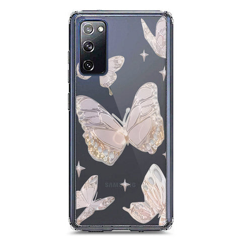Samsung Galaxy S20 FE Cover - O'Nation Butterfly Dreams Series 2 - Clear Phone Case - Soft Silicon Borders