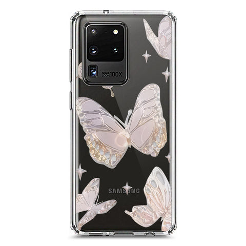 Samsung Galaxy S20 Ultra Cover - O'Nation Butterfly Dreams Series 2 - Clear Phone Case - Soft Silicon Borders