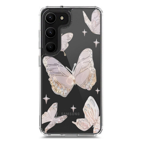 Samsung Galaxy S23 5G Cover - O'Nation Butterfly Dreams Series 2 - Clear Phone Case - Soft Silicon Borders