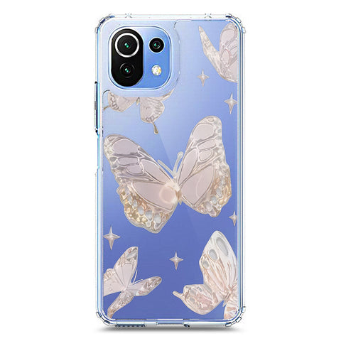 Xiaomi Mi 11 Lite 5G Cover - O'Nation Butterfly Dreams Series 2 - Clear Phone Case - Soft Silicon Borders