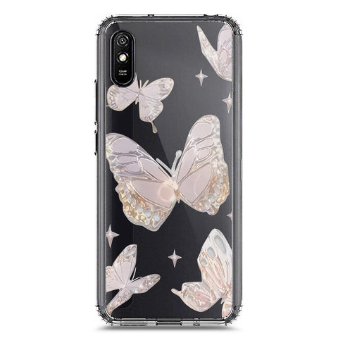 Xiaomi Redmi 9i Cover - O'Nation Butterfly Dreams Series 2 - Clear Phone Case - Soft Silicon Borders