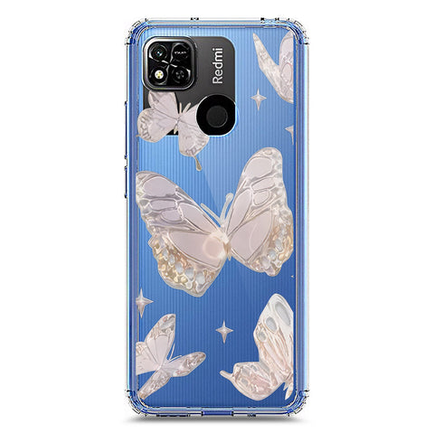 Xiaomi Redmi 9C Cover - O'Nation Butterfly Dreams Series 2 - Clear Phone Case - Soft Silicon Borders