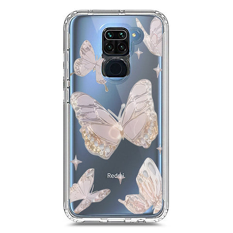 Xiaomi Redmi Note 9 Cover - O'Nation Butterfly Dreams Series 2 - Clear Phone Case - Soft Silicon Borders