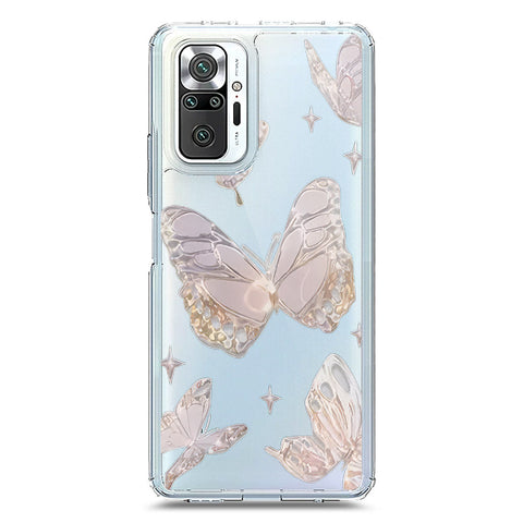 Xiaomi Redmi Note 10 Pro Max Cover - O'Nation Butterfly Dreams Series 2 - Clear Phone Case - Soft Silicon Borders